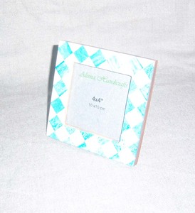 Top Selling Unique Handmade Eco-Friendly Lightweight Pine MDF Resin Inlay Modern Silk Screen <b>Printed</b> Photo <b>Frame</b> Gloss Finish - Product Image 4