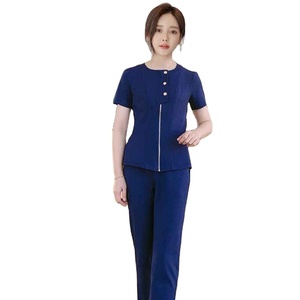 Vêtements de soins infirmiers ergonomiques, hygiéniques, respirants, en polyester extensible de qualité supérieure, uniforme d'hôpital confortable pour femmes - Product Image 3