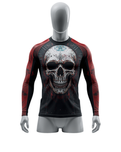 Camiseta Deportiva de Manga Corta para Hombre, Sublimada, con Estampado de Calavera, para Gimnasio, de Secado Rápido, de Poliéster - Product Image 2
