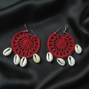 Pendientes de Mandala para Mujer, Hechos a Mano, Blancos, Estilo Boho, Ligeros, Joyería Artesanal, Étnica, para la Playa y Festividades - Product Image 6