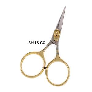 Professional Fishing Razor Scissors Stainless Steel Gold Handle Classic Style 4 Inch Line Cutting <b>Precision</b> <b>Tool</b> OEM Quality - Product Image 1