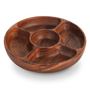 Bandeja de Madera para Servir Postres, Aperitivos, Queso y Galletas, con Compartimentos, Utensilios de Cocina - Product Image 3