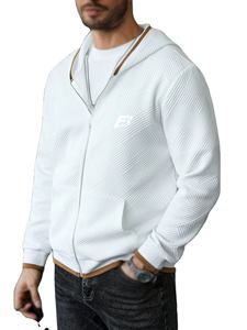 Sweat à capuche surdimensionné vintage en molleton 100% coton, broderie solide de luxe personnalisée, streetwear, délavé à l'acide, délavé au soleil, déchiré, fermeture éclair - Product Image 5