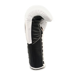 Nouveaux gants de boxe MMA Sanda de haute qualité, sans lacets, blancs et noirs, en cuir, personnalisables, équipement de boxe pour adultes - Product Image 4