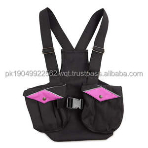 Gilet de pêche léger en maille marron de qualité supérieure avec plusieurs options de rangement personnalisables pour l'entraînement canin en extérieur - Product Image 5