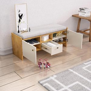 Zapatero de Madera con 2 Puertas y Cajón, Mueble Zapatero de Madera Sintética con Puerta, Resistente a la Humedad y a las Termitas - Product Image 6