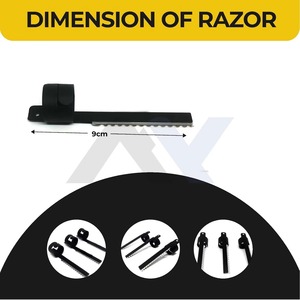 Professional Barber <b>Thinning</b> Razor for Stylists Face Texturizing Layering Hair Cutting Tool with Sharp Stainless Steel Blade for - Product Image 2