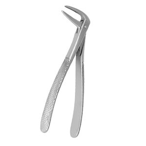 Forceps d'extraction dentaire à becs parallèles pour racines inférieures, modèle anglais, réutilisable, manuel, en acier inoxydable, kit dentaire Shuja Surgico - Product Image 4
