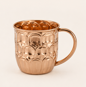Tendance : Tasse Moscow Mule en Cuivre Massif Pur, Faite à la Main, Martelée, Qualité Supérieure, pour Bar et Restaurant, Personnalisable avec Logo - Product Image 3