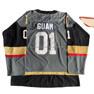 Camisetas de Hockey sobre Hielo Personalizadas con Transferencia de Calor, Uniformes al por Mayor de Fábrica, 100% Poliéster, Secado Rápido, Antibacterianas y Transpirables - Product Image 4