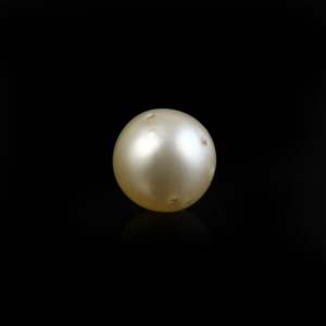 Perle d'eau de mer dorée naturelle, 4,73 carats, 11 mm, pierre précieuse en vrac pour la fabrication de bijoux - Product Image 2