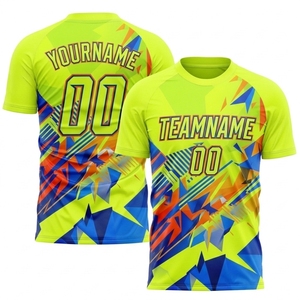 เสื้อฟุตบอลผ้าแห้งเร็วพร้อมพิมพ์หมายเลขผู้เล่นสำหรับทีมกีฬาและสโมสร เสื้อซับลิเมชั่นแบบสั่งทำ - Product Image 4