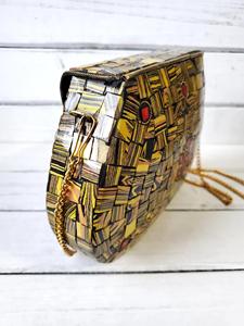 Nuevo Bolso de Noche Elegante Hecho a Mano, Regalo para el Día de la Madre, Bolso de Mano con Mosaico, Bolso Bandolera para Fiesta - Product Image 2