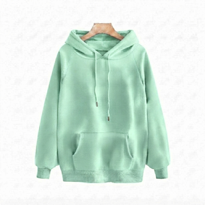 Sudadera con Capucha Personalizada Verde Menta, Transpirable, de Secado Rápido, Manga Larga, Unisex, de Poliéster/Algodón para Invierno - Product Image 1