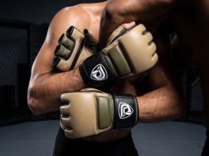 Guantes de MMA Dumela International EVO, Cuero Vacuno, Color Bronceado Oliva, Duraderos, para Todas las Estaciones, Protección - Product Image 4