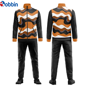 Conjunto Deportivo de Alta Calidad para Hombre, Estampado, Informal, para Fútbol, Running, con Cuello Alto, Transpirable - Product Image 3