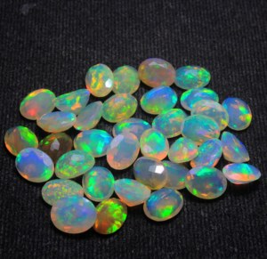 Opale naturelle facettée, taille 4x6 à 8x10 mm, formes variées, calibrée, pour bijoux, prix de gros. - Product Image 3