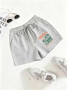 Pantalones Cortos Cargo para Hombre, Cintura Elástica, Corte Medio, Cómodos, con Múltiples Bolsillos para Actividades al Aire Libre - Product Image 1