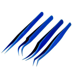 Pinzas de Acero Inoxidable para Extensión de Pestañas de Visón, Diseño 2026, Profesionales, para Volumen, Punta Serrada, Duraderas, 10 mm de Longitud - Product Image 5