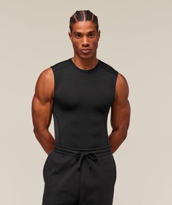 Camiseta sin Mangas de Alta Calidad para Hombre 2026, Camiseta Deportiva de Algodón Puro, Color Sólido, Cuello Redondo, para Verano, con MOQ Bajo - Product Image 6
