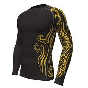 Grappling MMA Rash Guard <b>Design</b> Your Own Sublimation <b>Compression</b> <b>Shirt</b> Bjj Rashguard <b>Custom</b> Printed Mens OEM Long - Product Image 4