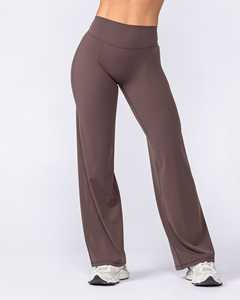 Women’s High Waisted <b>Flare</b> <b>Leggings</b> Wholesale Custom Yoga Pants Gym Workout Wide Leg Fitness <b>Leggings</b> OEM ODM Activewear - Product Image 2