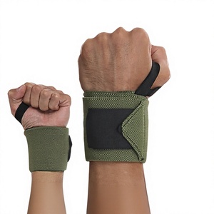 Fitness Wrist Wraps Compression Bandages for Deadlifts <b>Bench</b> Presses Push-Ups Badminton Lifting Assist Straps Polyester Fiber - Product Image 2