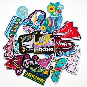 Logo Embroidered Fabric Badge Patch Hook Loop Velcro Personalized 3D <b>Puff</b> Heat Press Iron On for Clothing Hats <b>Bags</b> Facto - Product Image 3