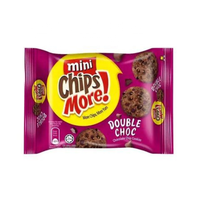 Vente chaude Chipsmore Double Chocolat Mini 80gr Biscuits Exotic Sweet Wafer Cookies dans l'emballage du sac