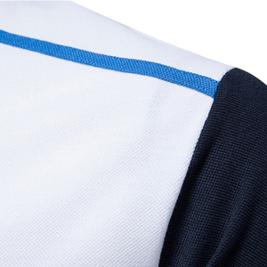 เสื้อโปโลผ้าถักเนื้อผ้าฝ้าย 100% ทนทานสูง แห้งเร็ว เหมาะสำหรับใส่เล่นกอล์ฟและในฤดูร้อนสำหรับผู้ชาย - Product Image 4