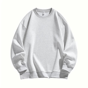 Sweat-shirt pour homme en coton 100% - Couleur unie - Haute qualité - Respirant - Vêtement d'extérieur décontracté pour l'hiver - Logo personnalisé - Product Image 2