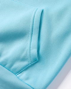 Men's Light Green Hoodie Sweatpants Set Solid Color Casual Winter Wear Polyester/Cotton French Terry Knitted Fabric Breathable - Product Image 4