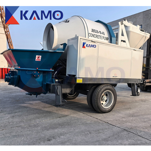 ポータブルトレーラーコンクリートミキサーポンプ、農村および都市建設プロジェクトでコンクリートを混合および汲み上げるためのワンストップソリューション - Product Image 2