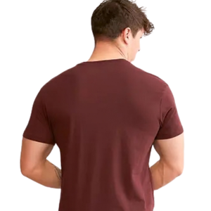 T-shirt Homme Slim Fit Col Rond Manches Courtes Ajusté Décontracté Quotidien Personnalisé Vente en Gros Coton Jersey Basique Haut Vêtement OEM - Product Image 2