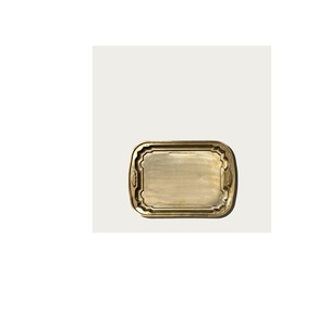 Luxury Hammered Brass Serving Tray For Modern Kitchen And Coffee Table <b>Display</b> With Stylish Raised <b>Border</b> Design - Product Image 6