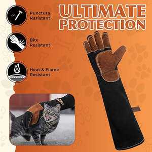 Gants de soudeur JNA Group en polyéthylène 7 oz 16 pouces avec manchette de sécurité, fonction tactile, résistants aux déchirures pour la couture et le soudage sans accroc - Product Image 3