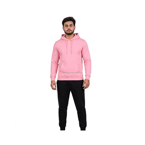 High Quality for <b>Hooded</b> <b>Fleece</b> Hoodies Regular Fit Solid Color Casual Pullover Front Pocket 100% Cotton Winter Wear Unisex - Product Image 6
