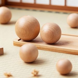 Handmade Solid Wood Furniture Knobs Minimal Scandinavian Cabinet Handle <b>Rustic</b> Round Wooden Drawer Pull Elegant Natural Wood - Product Image 4