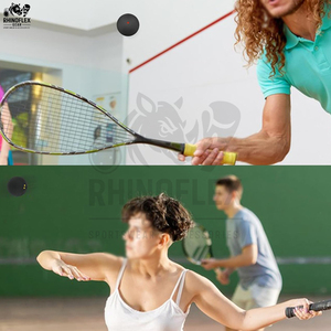 Balle de squash d'entraînement haute vitesse, légère, durable, en caoutchouc, couleur personnalisée, service OEM, balles de squash à vendre - Product Image 3