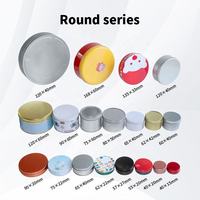 Offre Spéciale – Boîte en Fer Blanc Ronde Personnalisée de Qualité Alimentaire Dorée pour Biscuits et Gâteaux – Boîte en Fer Blanc de Noël Recyclable et Écologique – Vente en Gros