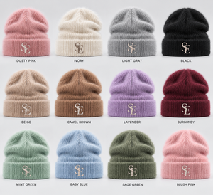 Premium Fluffy Mohair Style Knit <b>Beanie</b> Soft Warm Winter <b>Hat</b> Custom Embroidered Logo <b>Slouch</b> Fit Streetwear Fashion OEM ODM Bulk - Product Image 3