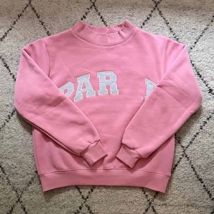 Factory Parke Wholesale <b>Mock</b> <b>Neck</b> Crew <b>Neck</b> Cotton Fleece Sweatshirt Chenille Patch Sorority Apparel Unisex - Product Image 4