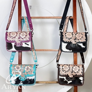 Sac à main en cuir véritable fait main par un créateur de mode exquis 2026 pour femmes, sac à bandoulière en cuir de vachette véritable - Product Image 1