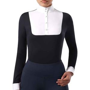Camisa de equitación profesional para mujer, transpirable, que absorbe la humedad, impermeable, cortavientos, capa base para mujer - Product Image 1