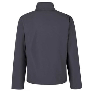 Men's Solid Color <b>Fleece</b> <b>Jacket</b> Zip Fly Stand Collar Windproof Outdoor Wear Regular Fit Softshell <b>Jacket</b> - Product Image 3