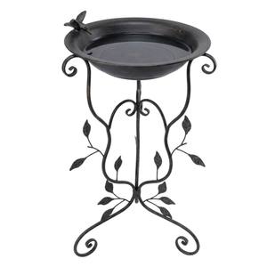 Bebedero para Pájaros de Metal Blanco, Resistente a la Intemperie, con Base para Jardín, Decoración para Patio - Product Image 4