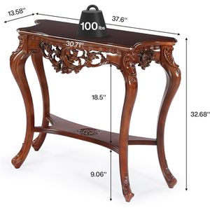 Mesa Consola Antigua para Sofá, Diseño Vintage Elegante para Decoración del Hogar - Product Image 6