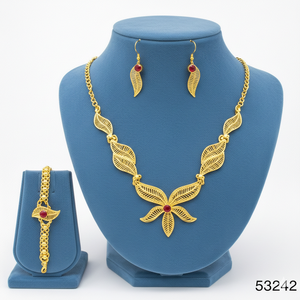 MOLL JEWELLERS Collier tendance et élégant pour femme en laiton massif plaqué or/rhodium/argent avec zircon naturel, motif feuille, 16 pouces - Product Image 4