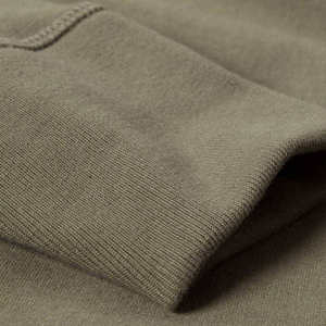 เสื้อฮู้ดผู้ชายสีเขียวมะกอก ผ้าฟลีซ ทรงโอเวอร์ไซส์ สกรีนโลโก้ได้ คุณภาพสูง ผ้าถักเนื้อนุ่ม โพลีเอสเตอร์/คอตตอน สำหรับฤดูหนาว - Product Image 5