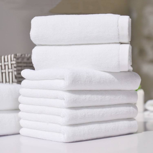 Juego de Toallas de Baño de Algodón Blanco Suave OEM, Logotipo Personalizado, para Hotel, Spa, Hogar, Lavables a Máquina, Secado Rápido, Ligeras y Transpirables - Product Image 2
